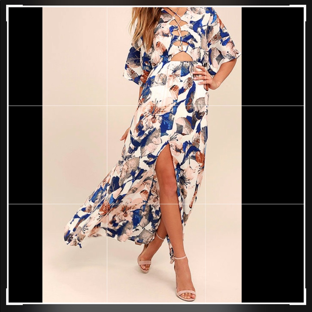 Lulu’s floral maxi dress